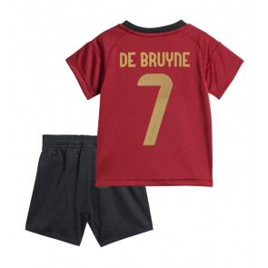 Belgie Kevin De Bruyne #7 Dětské Domácí dres komplet ME 2024 Krátký Rukáv (+ trenýrky)